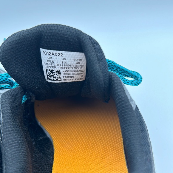 ASICS Women's Gray and Teal Running Shoes - Picture 5 of 7